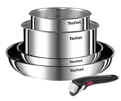 Wyposażenie kuchni TEFAL TEFAL ZESTAW INGENIO EMOTION 5 ELEMENTÓW: PATELNIA 22CM/28CM, RONDEL 16CM/20CM+RĄCZKA
